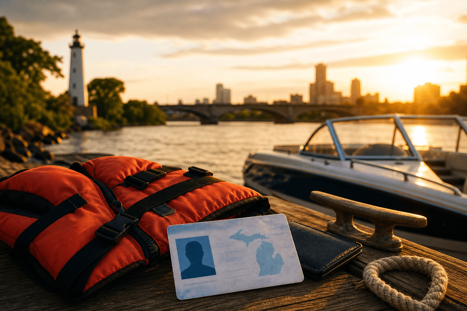 Check eligibility — ID and boating safety certificate